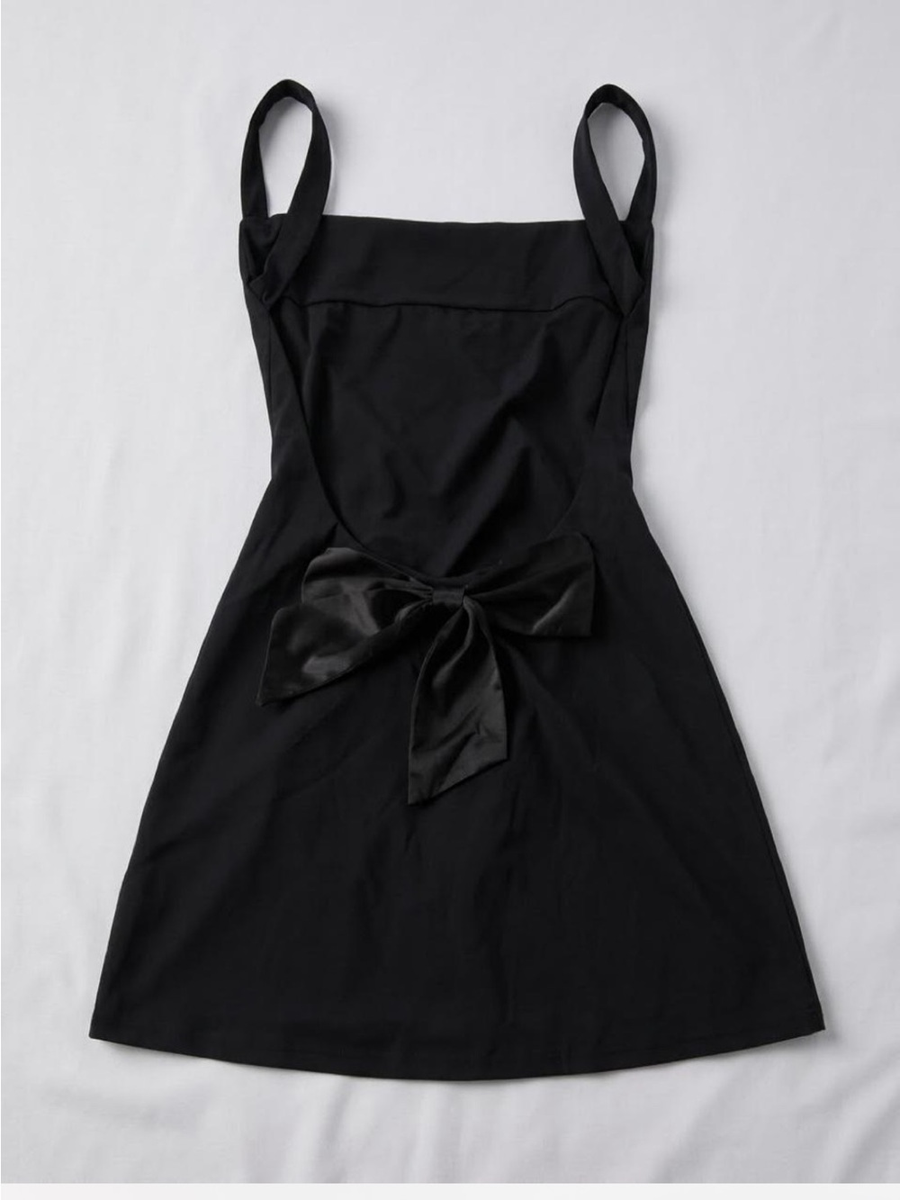 Black Bow-Accent A-Line Dress EDIKTED